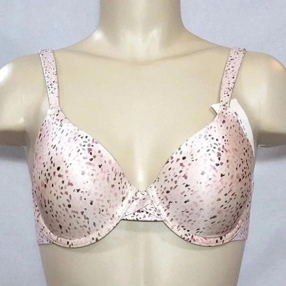 Hanes Other - 34C Hanes HU15 HC11 Criss Cross Lift Underwire Bra‎ Animal Print NWT